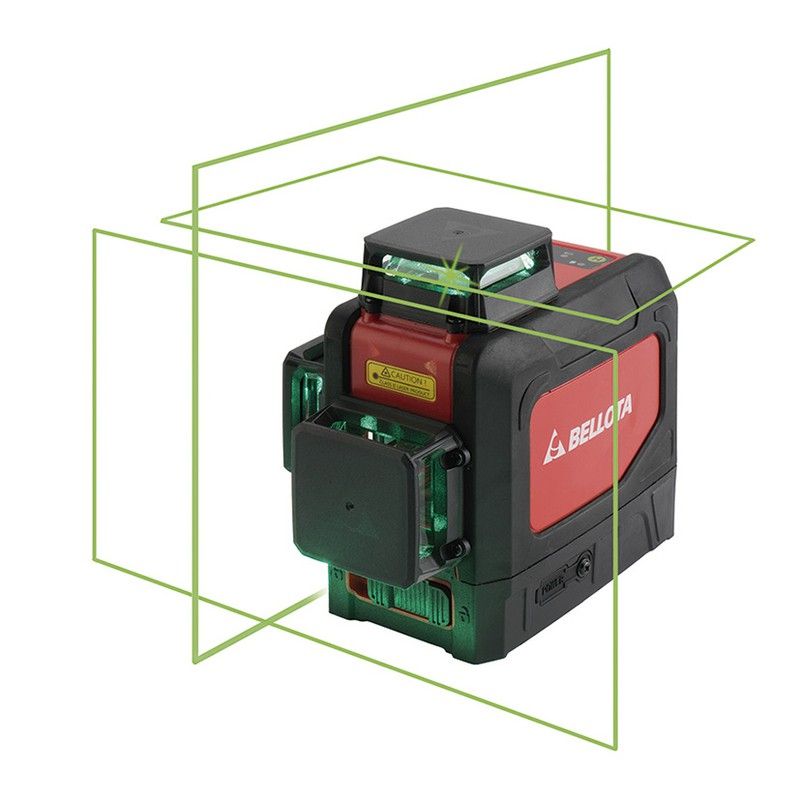 Nivel láser en cruz verde BELLOTA 3x360º Alcance 30m. Ref. 1471L16