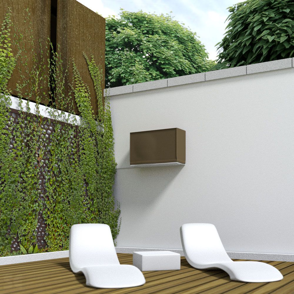 Funda sistema aire acondicionado impermeable marrón claro 90x30x55cm. Covertop