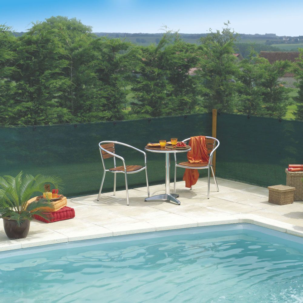 Malla de ocultación 1x10m. Verde Nortene Extranet 80%