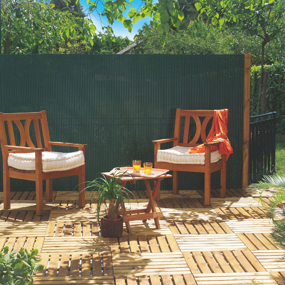 Cañizo Plástico Oval Bambú 1x3 m Nortene Plasticane