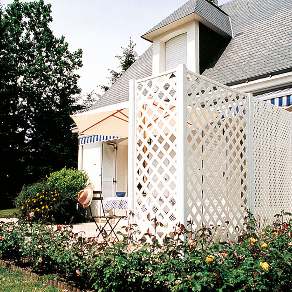 Celosía Decorativa Privat 1x2 m Nortene Blanco