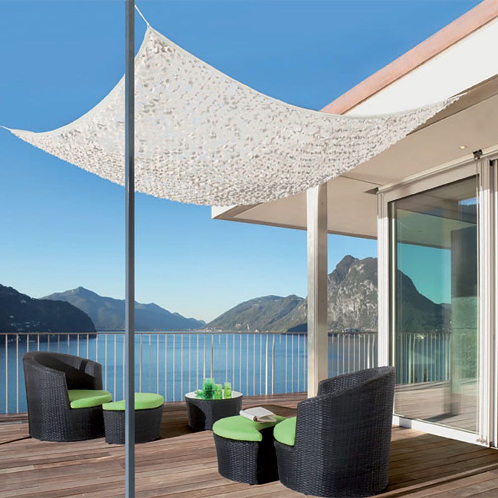 Malla Sombreadora Blanco/gris Nortene Sahara 3x4m.