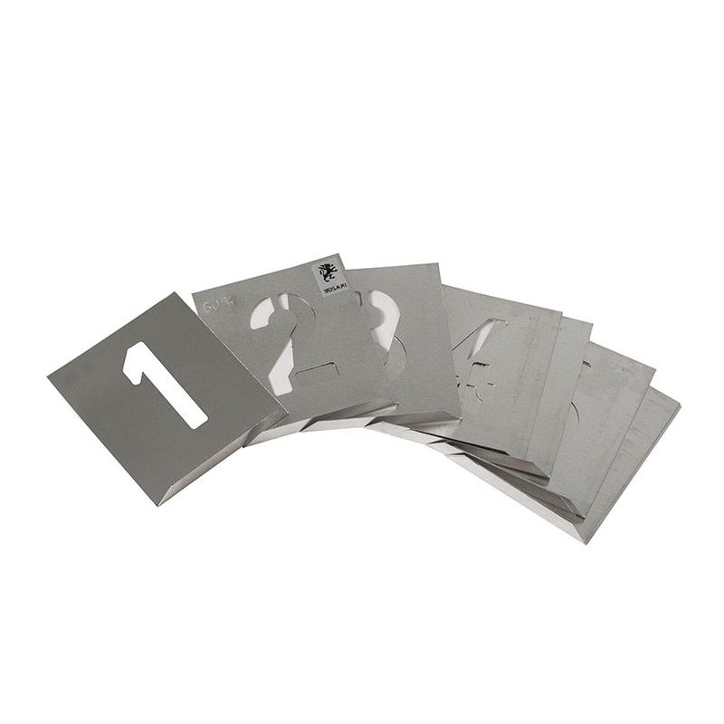 Numeracion Arial Aluminio P/Rotular 60Mm 543A60