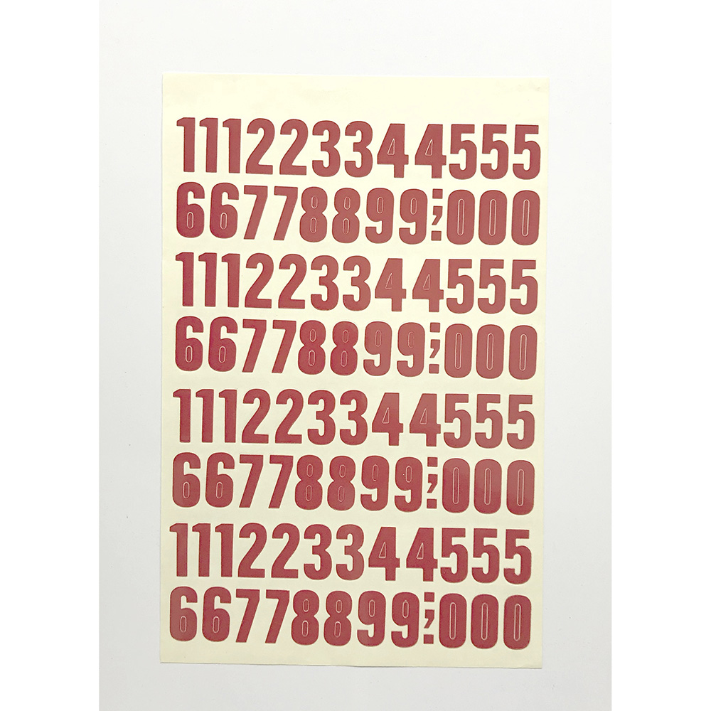 Numero Folio 30Mm Rojo