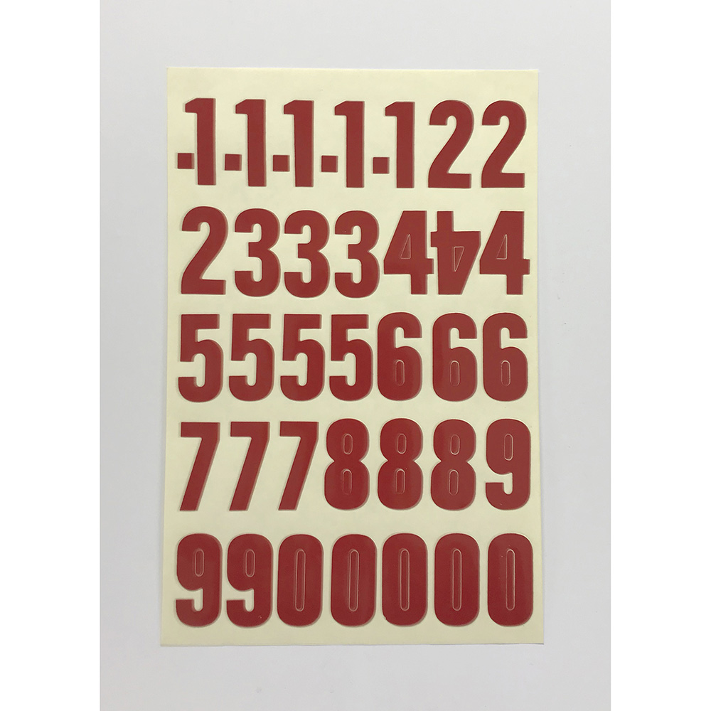 Numero Folio 50Mm Rojo