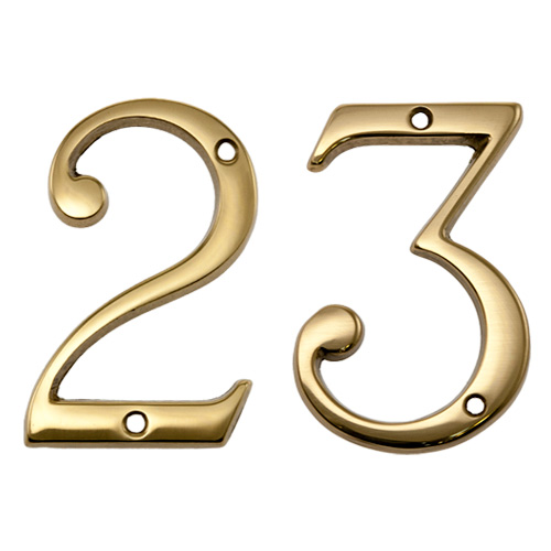 Números, Letras e Indicadores - Números Latón Pulido