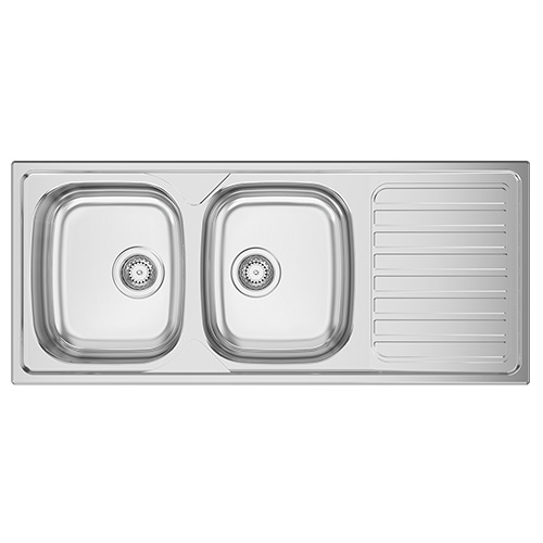 Fregaderos - RODI Fregadero Okio Line 116 2C 1E Inox Mate