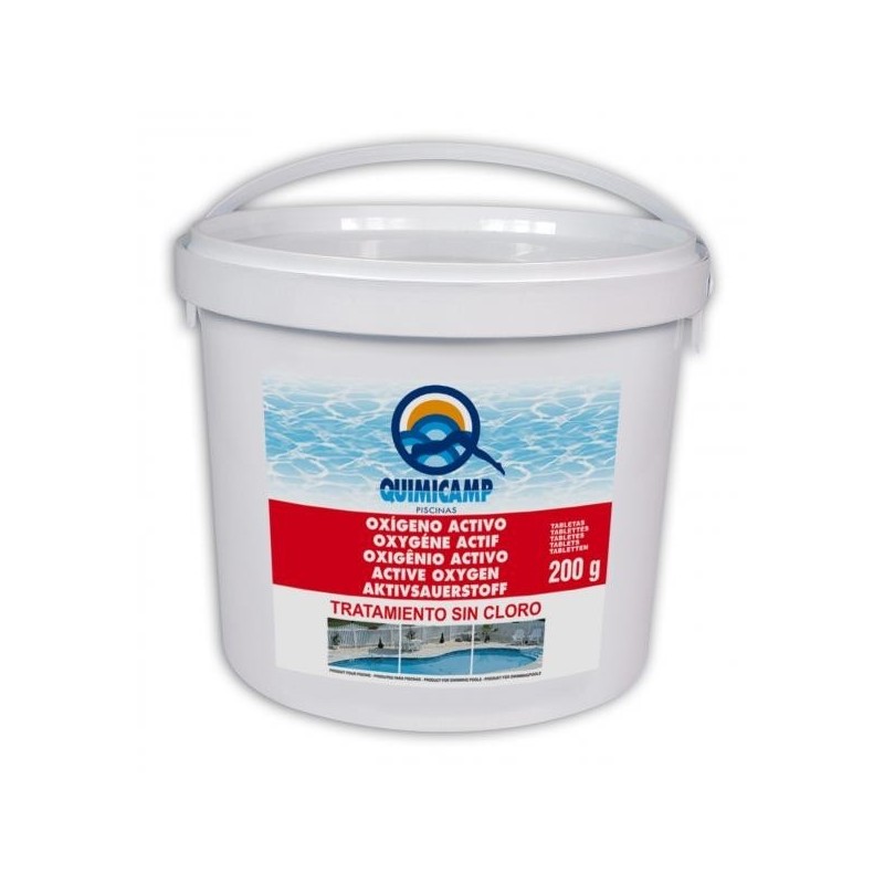 Oxígeno Activo QUIMICAMP Tabletas 200grs. Bote 5Kg