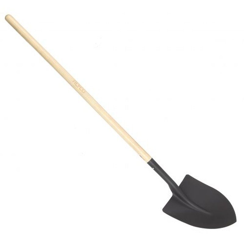 Pala En Punta Con Mango De Madera Recto AlLYCO, Longitud 1.2 Metros, De Medidas 280x340 Milimetros, Referencia 198604