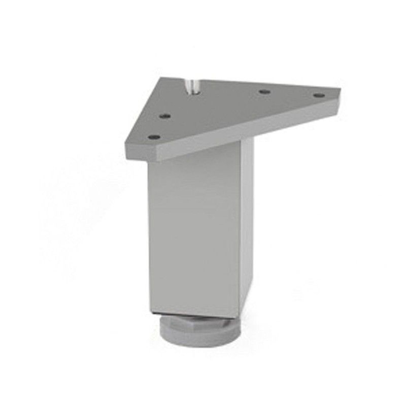 Pata Cuadrada 40Xh100 Mm. Alum. Mate 190D9 Nesu