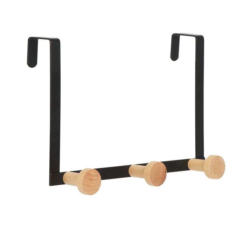 Percha Metal P/Puerta 3 Ganchos Habitex