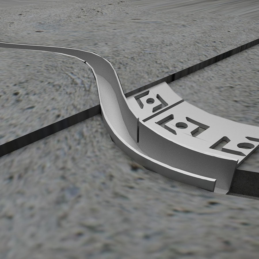 Perfil Pladur Invisible Flexible Aleta 1 Lado 2 Metros