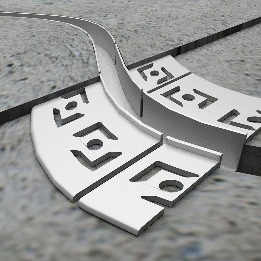 Perfil Pladur Invisible Flexible Grande 10mm 2 Metros