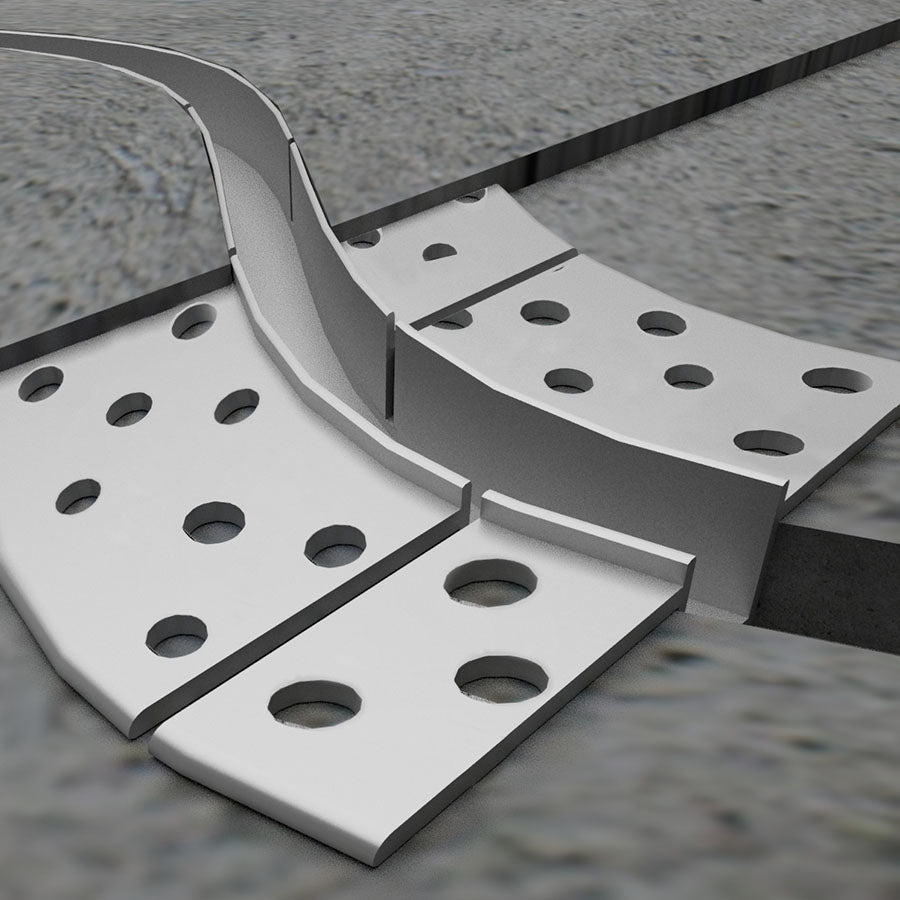 Perfil Pladur Invisible Flexible Grande 12mm 2 Metros