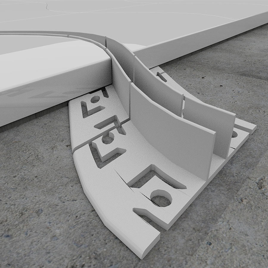 Perfil Pladur Invisible Flexible Trasera 10mm 2 Metros