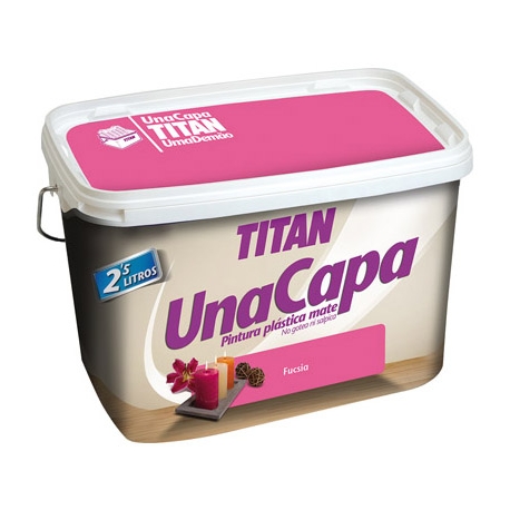 Pintura plastica titan 2,5 l monocapa fucsia