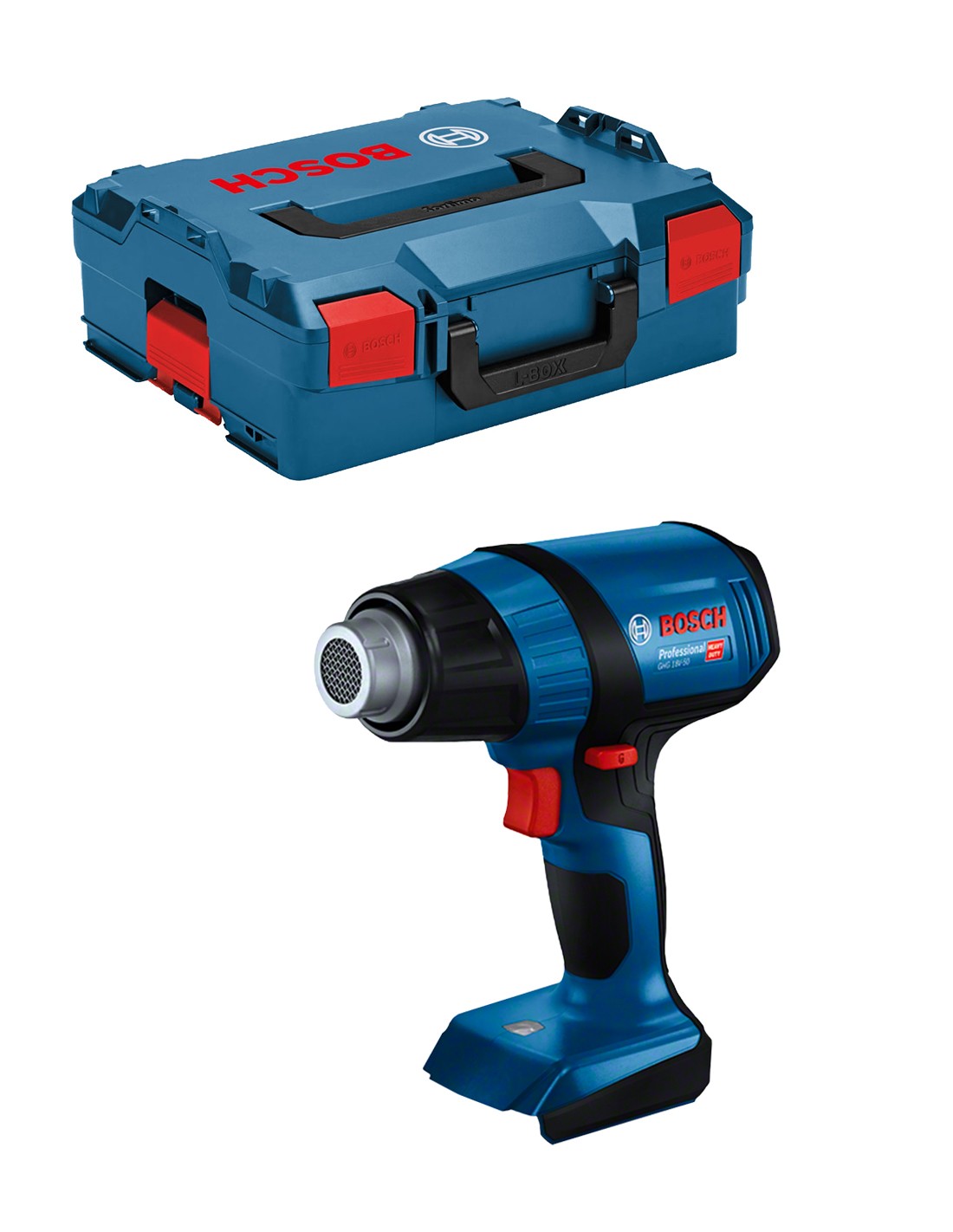 Pistola de aire caliente BOSCH GHG 18V-50 (Cuerpo solo + L-Boxx 136)