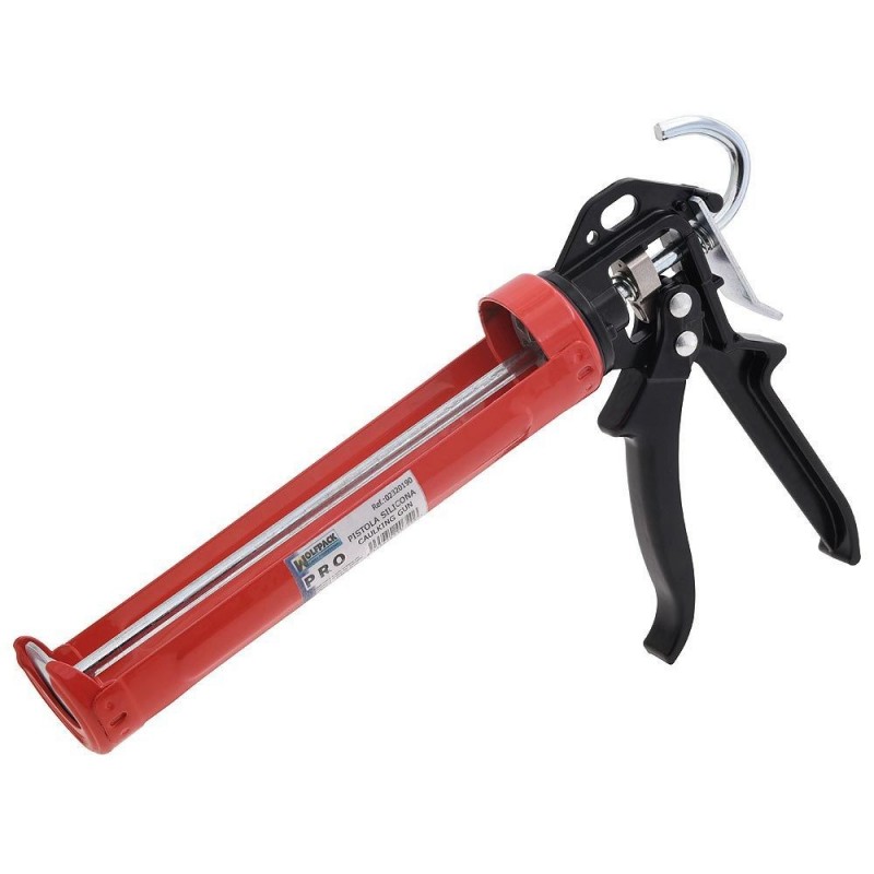 Pistola Silicona ProfesionalRoja / Negra Profesional WOLFPACK
