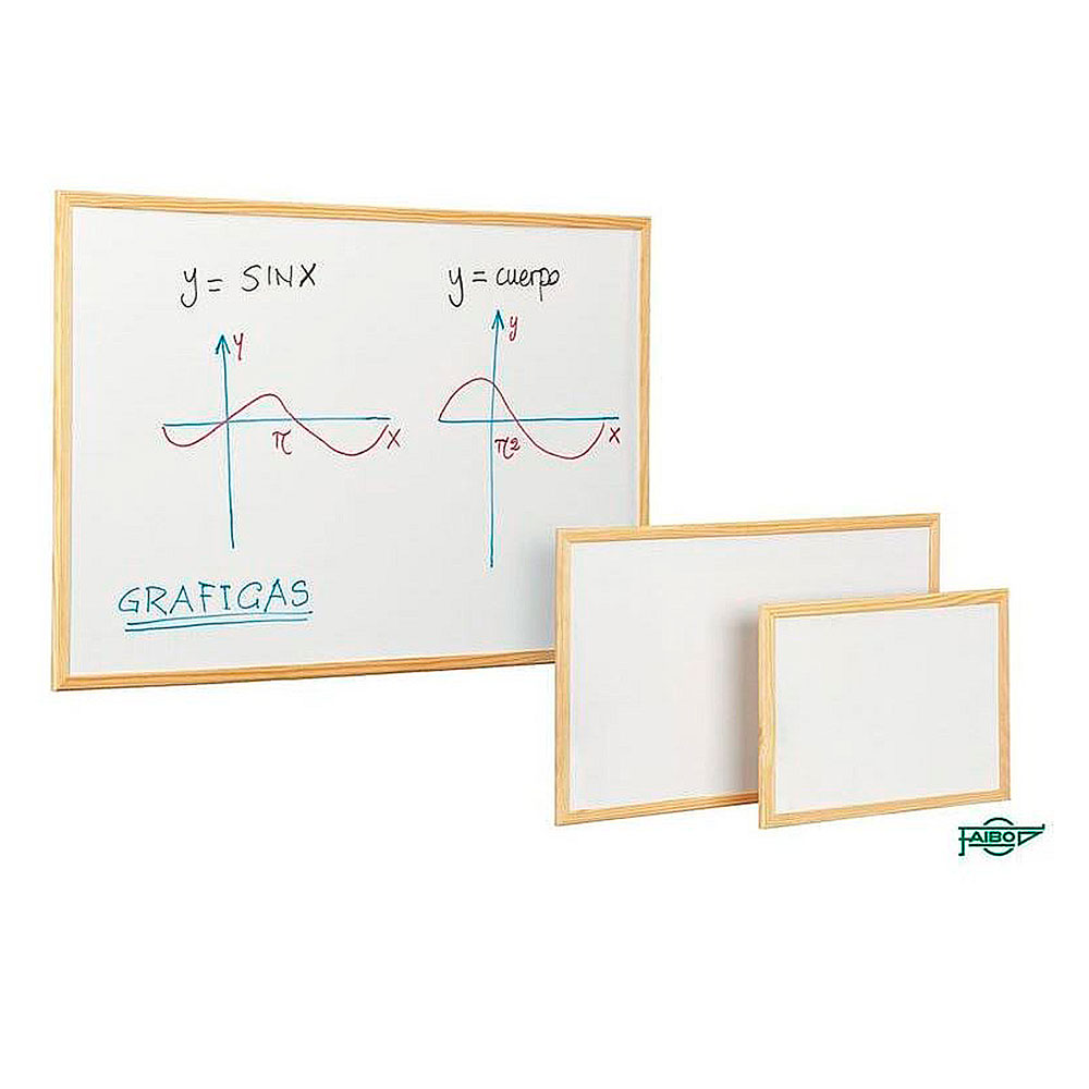 Pizarra Blanca Marco Madera 120x80 cm 402-2b