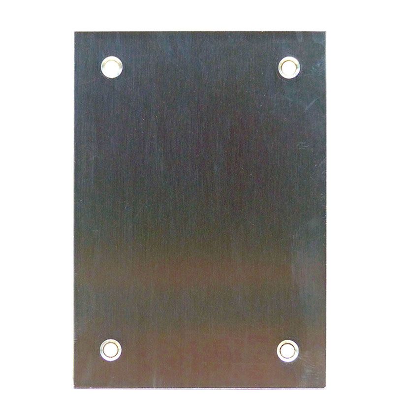 Placa Ciega Inox Mate 80x80