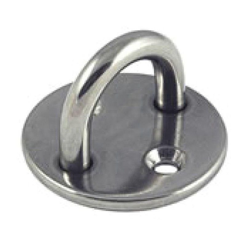 Placa Amarre Redonda Inox 50X34 352C39