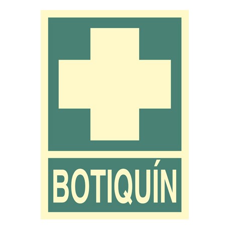Placa señalización de botiquín