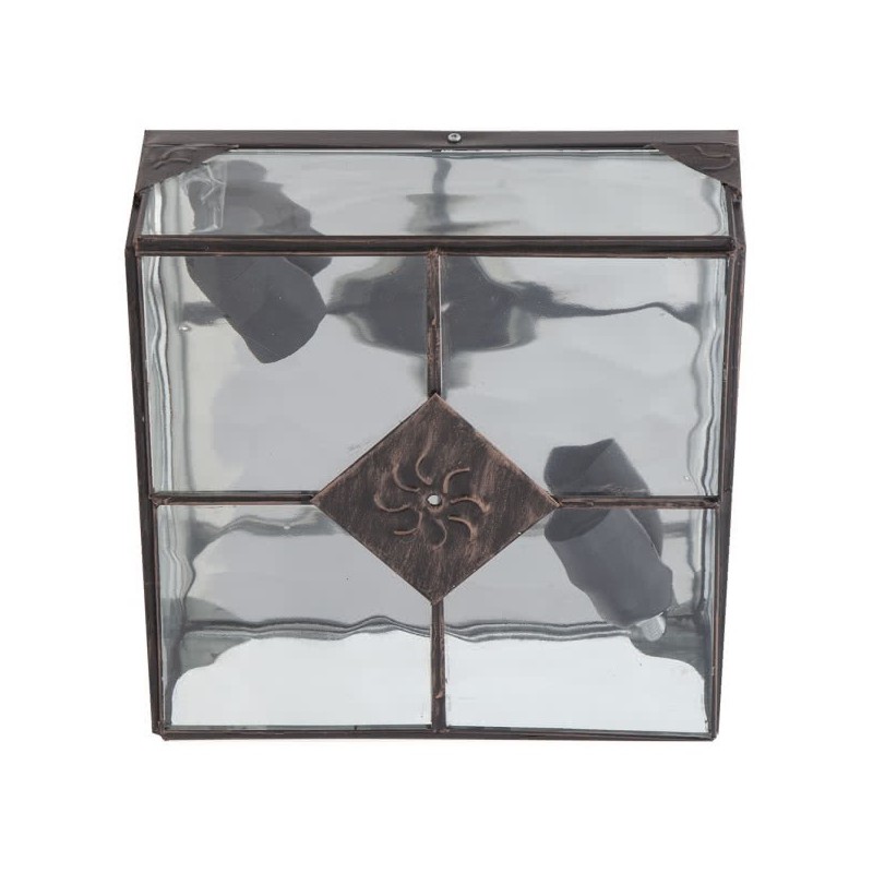 Plafon Grande Estepa Cobre 2xe27 11x25x25 Cm