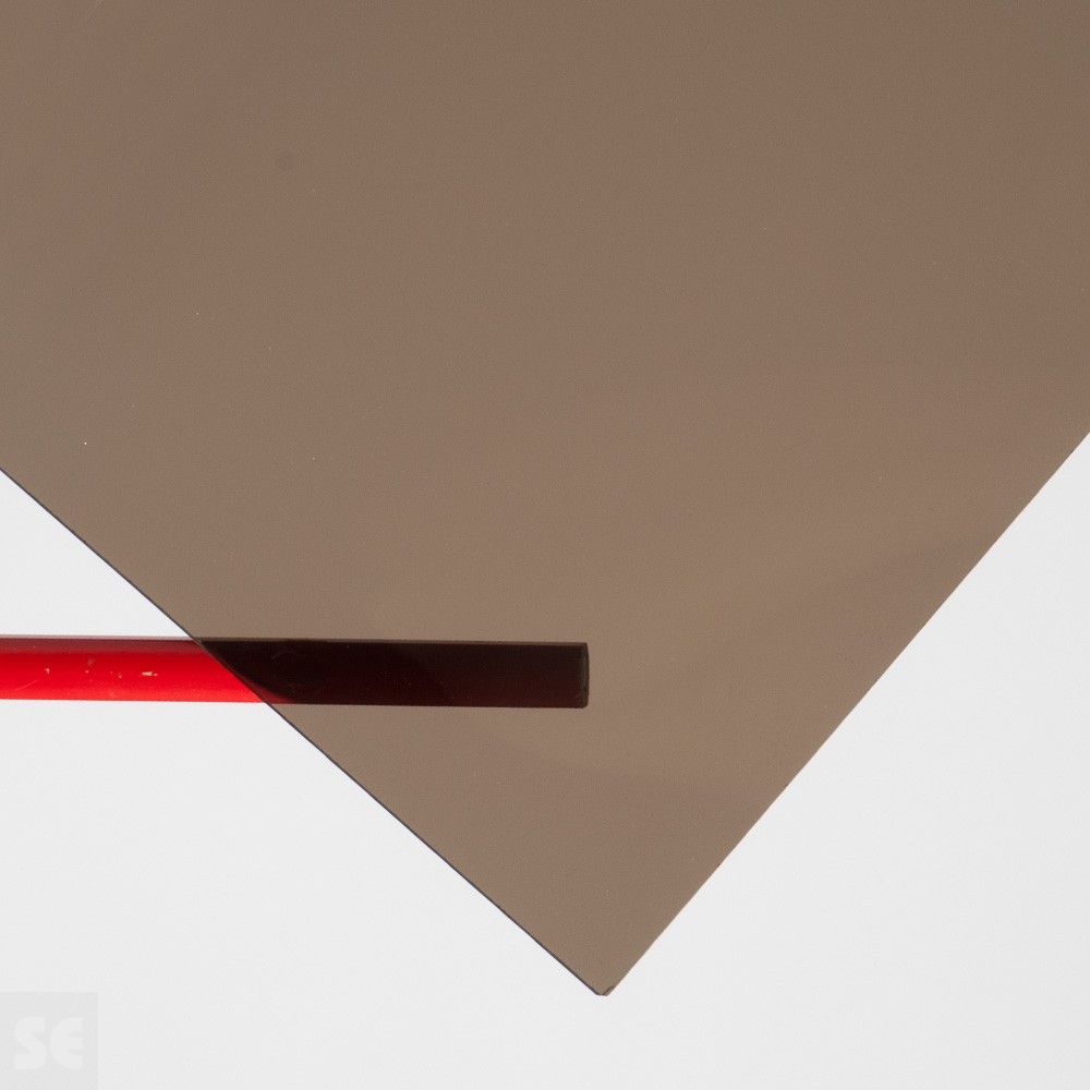 Plancha de Metacrilato transparente fume y tabaco