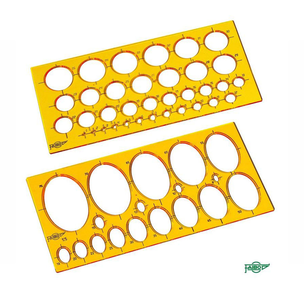 Plantillas De Elipses Y Círculos - Ref. 270 / Plantillas Elipses