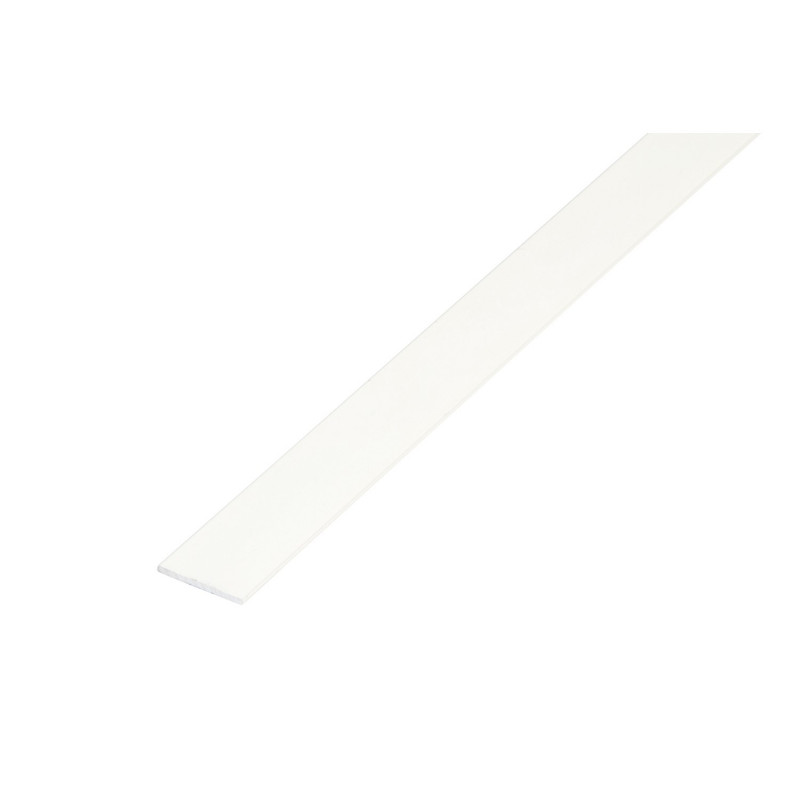 Pletina 1 Metro de Aluminio 30 x 3 mm. Blanco de Amig