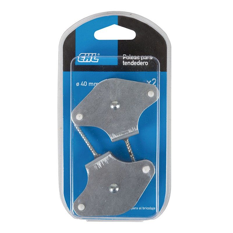 Polea Tendedero R.Nilon.R Madera. 2Unid. 606B Ehl