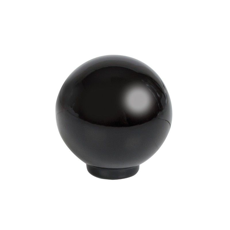 Pomo Plástico. Poli Dur. Ø 34 Mm. Negro. 5926D2 Estamp