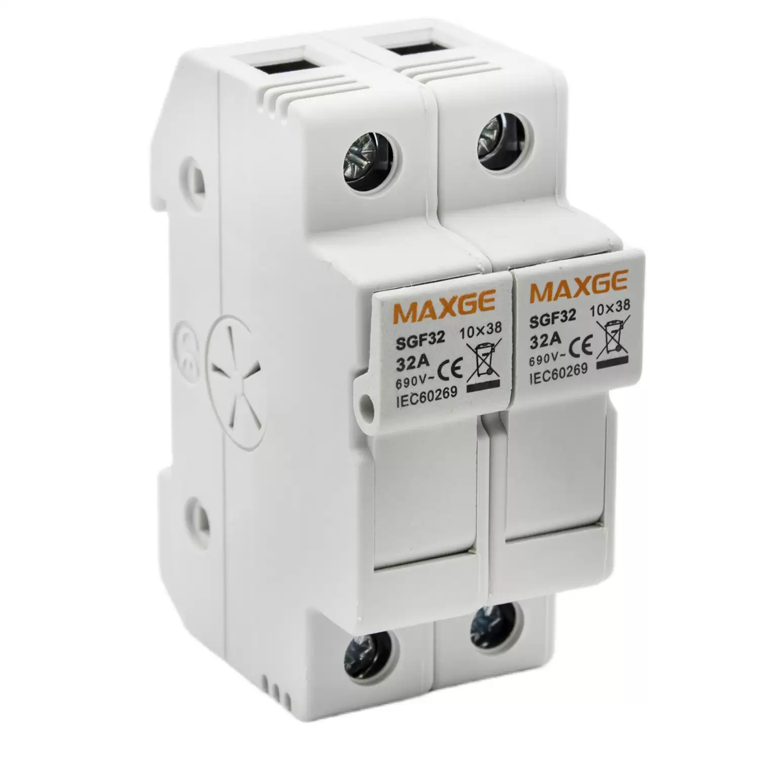 Portafusible Seccionable Hasta 32A 2 Polos