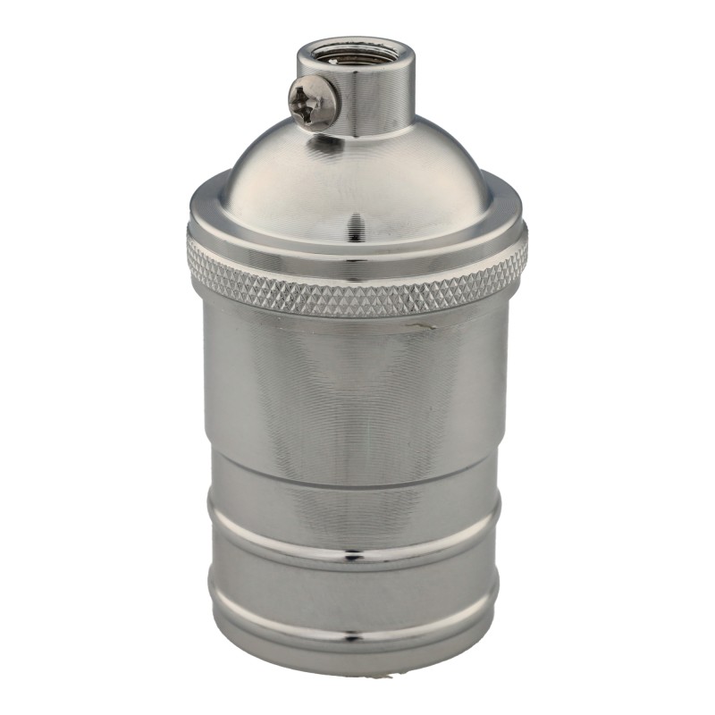 Portalámparas Vintage E27 Plateado