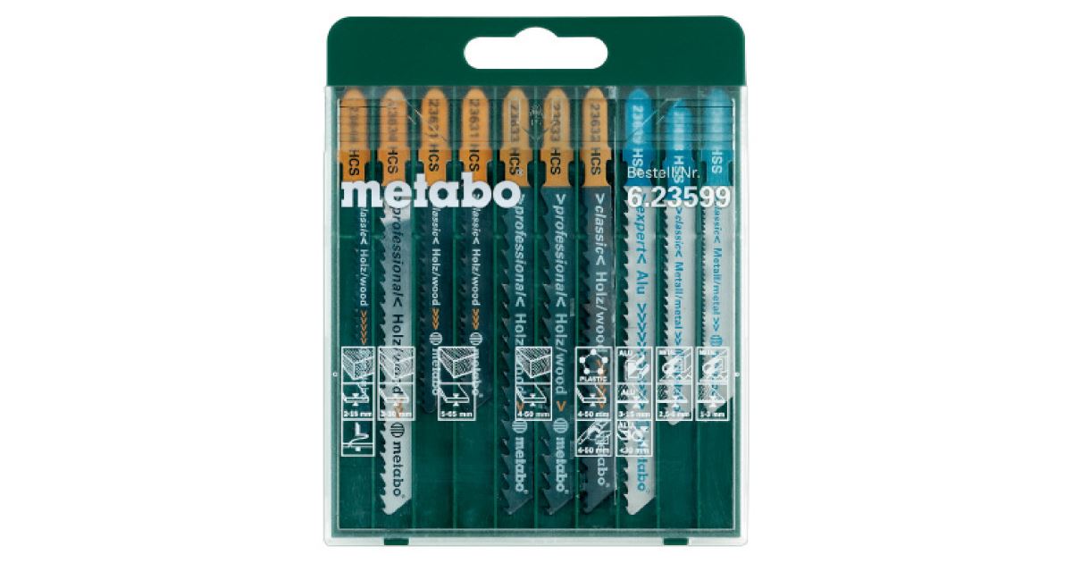 Promoción juego de hojas de sierra METABO (10 uds) 623599000