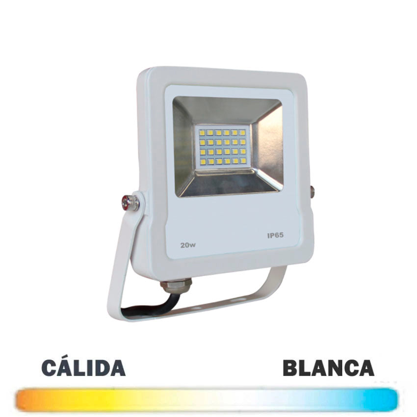 Proyector LED color Blanco SMD 20W