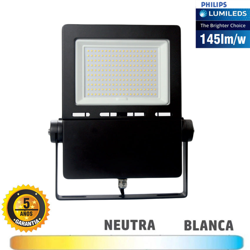 Proyector LED 100W Lumileds 145Lm/W