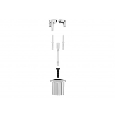 Pulsador dual para cisterna cromado D2D y D4D - ROCA