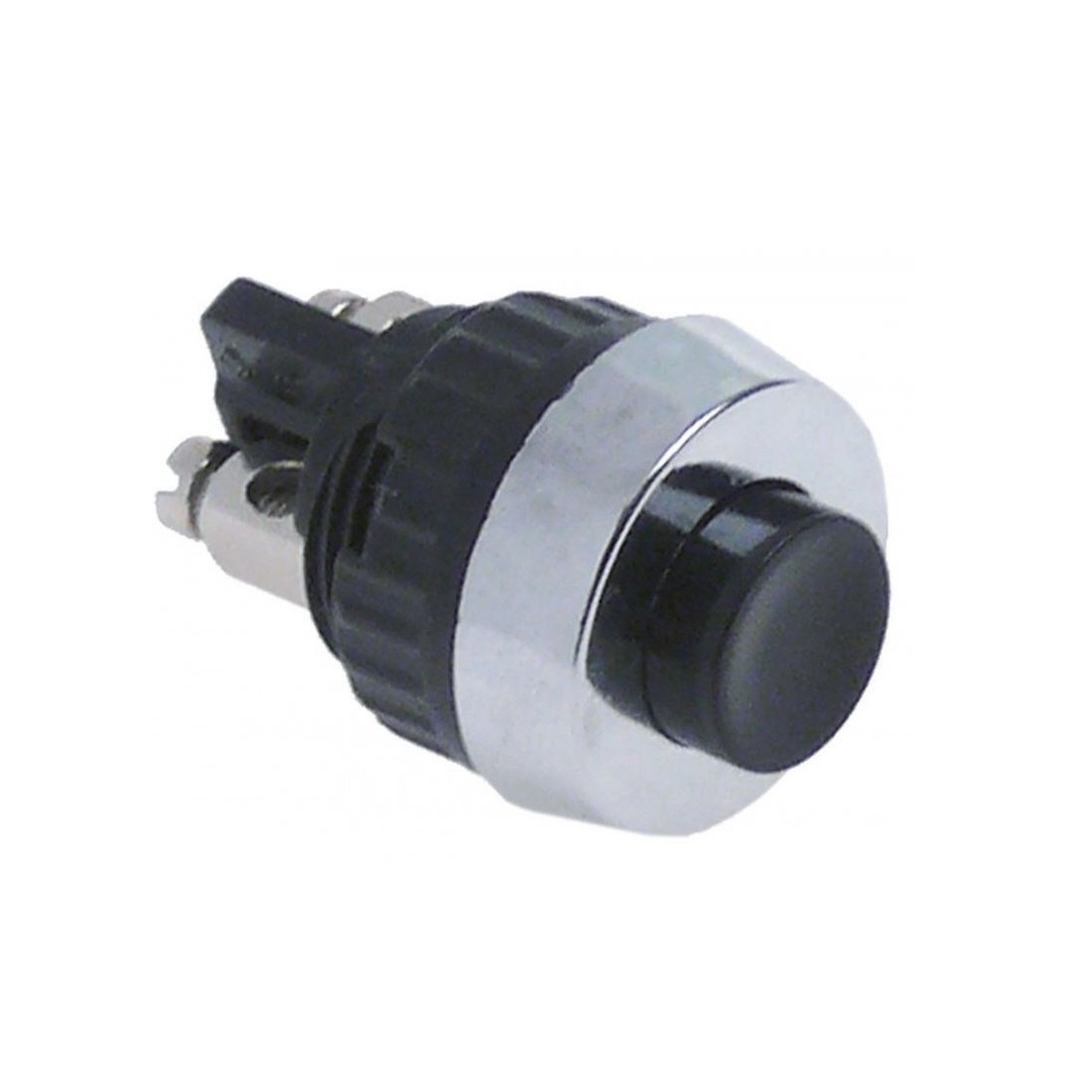 pulsador medida de montaje ø15,2mm redondo negro 1NO 250V 0,7A empalme atornillado  346154 RBAELE0471 OBEL EB076M