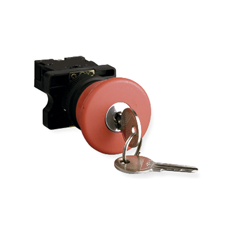 PULSADOR PARO EMERGENCIA CON LLAVE RHA5BS142 RHENES