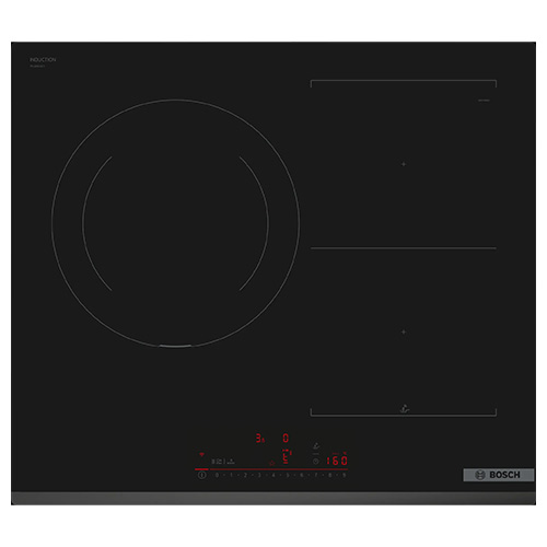 Placas de inducción - BOSCH Encimera Combi Inducción PVJ631HC1E 3 Zonas Cristal Negro