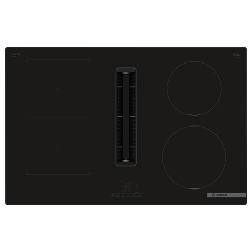 Placas de inducción - BOSCH Encimera Combi Inducción con Extractor PVS811B16E 4 Zonas Cristal Negro