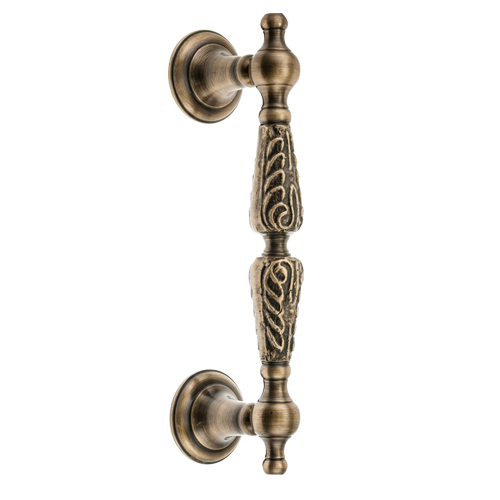 Manillones con roseta - Manillón con Roseta Relieve 230 mm Cuero