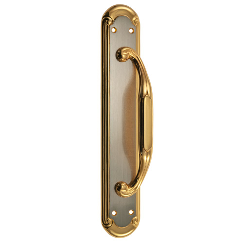 Manillones con placa - Manillón con Placa R-50 Oro y Platino satinado