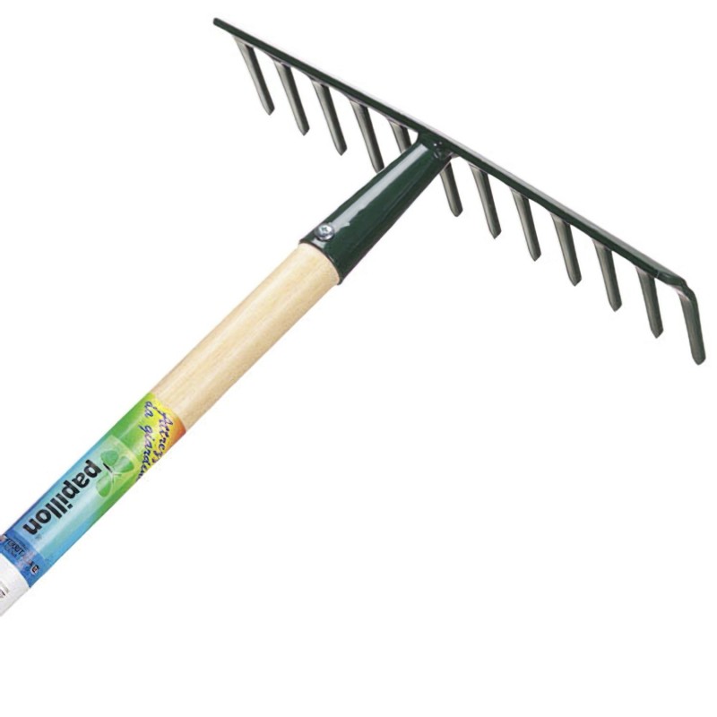 Rastrillo Jardin Papillon 14 Puas Mango de madera 130 cm. PAPILLON