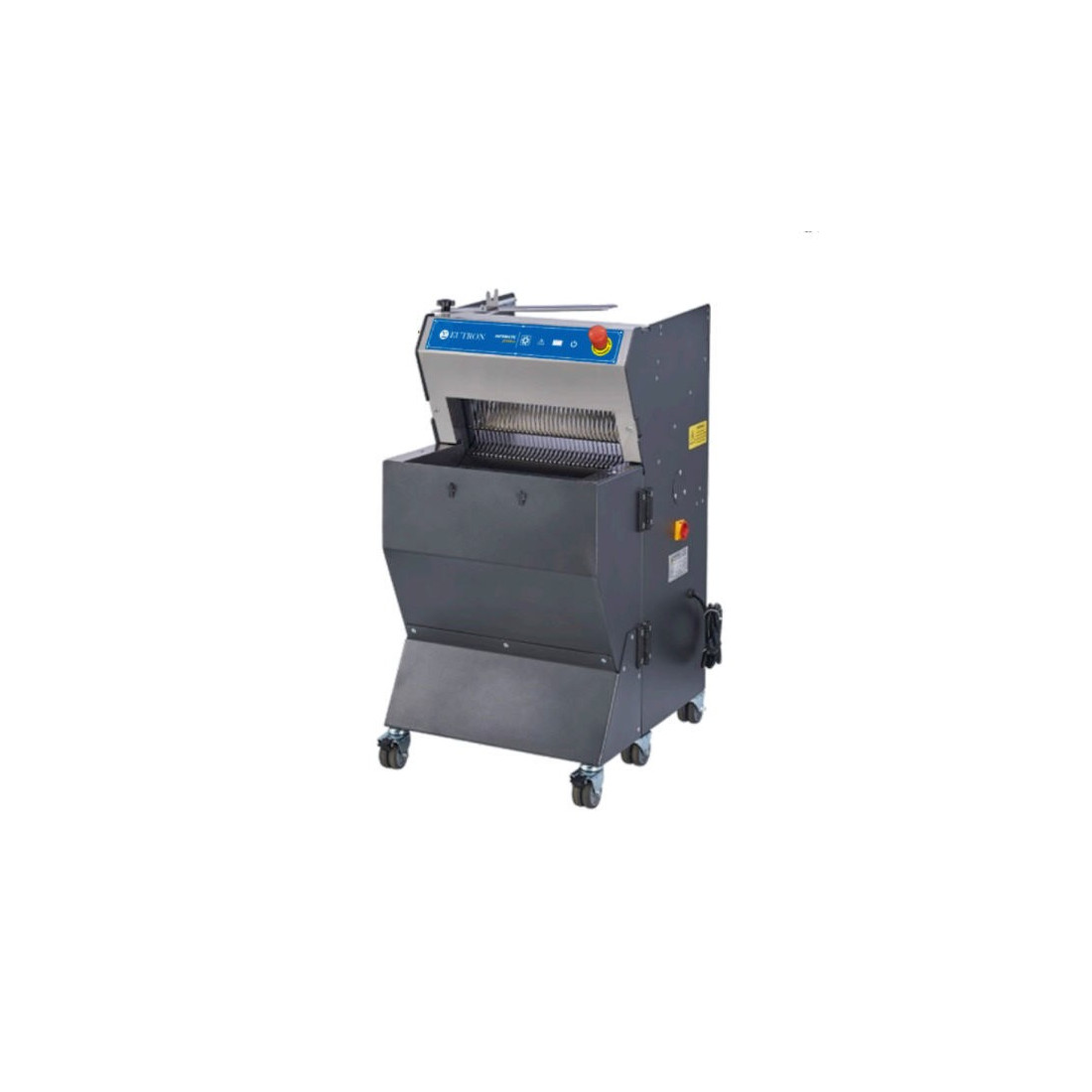 Rebanadora de pan automática con cubierta de seguridad