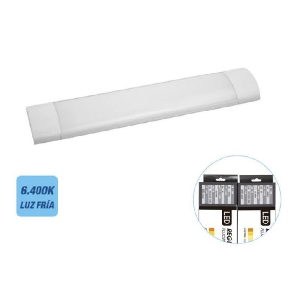 REGLETA ESTANCA LED 48W 121CM 6.400K LUZ FRIA 4200 LUMENS