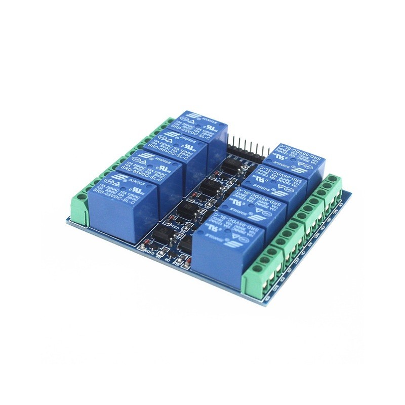 Módulo relé de 4+4 canales en una fila y 5V compatible con Arduino