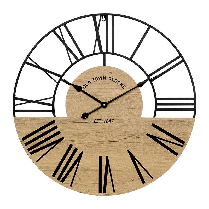 Reloj Pared Clovis Mdf/Metal 70 Cm. 418Y121
