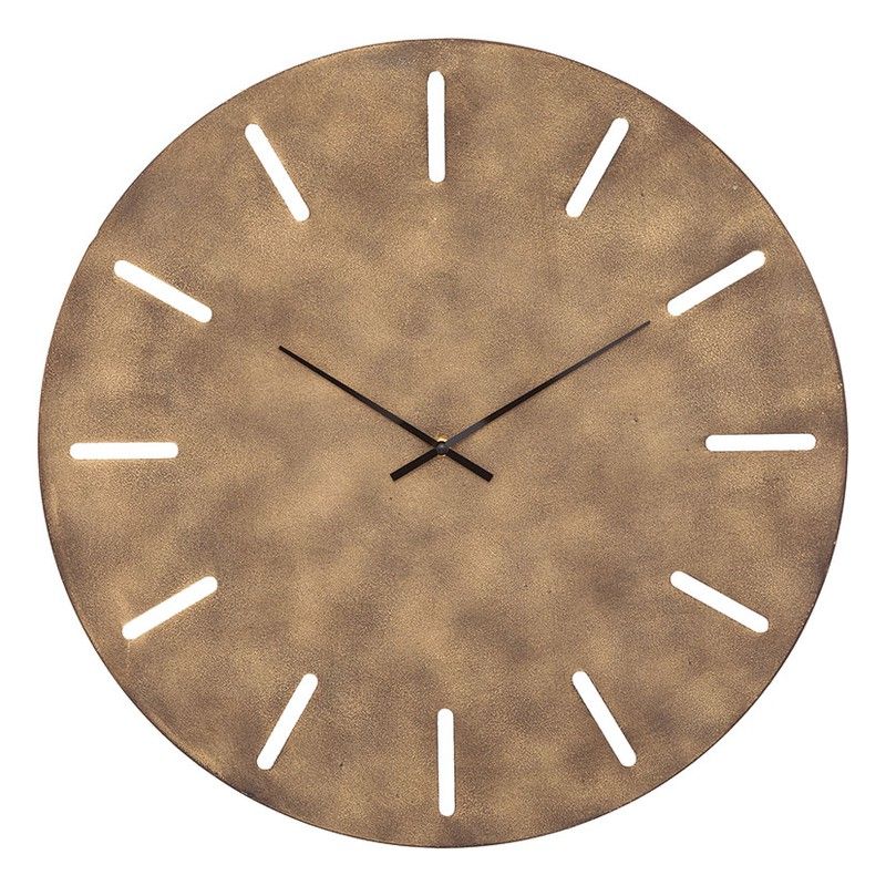 Reloj Pared Metalico Bronce 55 Cm. 418Y108